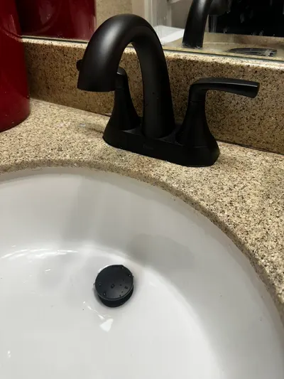 Replace bathroom faucet during a fixture installation.