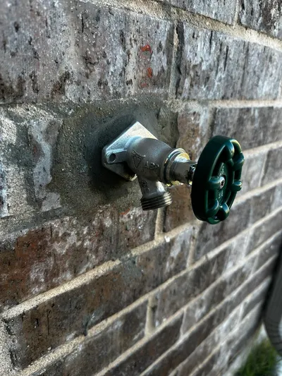 Install outdoor faucet during a fixture installation.