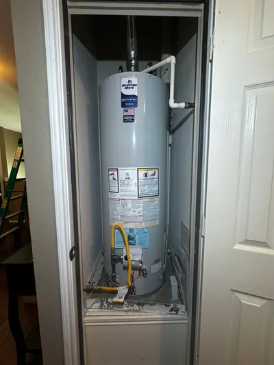 Replace hot water heater during a water heater installation.